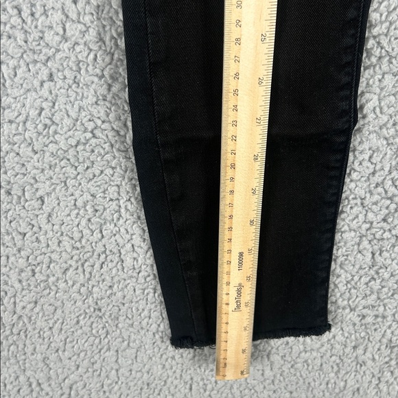 IRO Ajuste Distressed Skinny Cropped Jeans Black Women’s,Size 25 - Picture 16 of 16